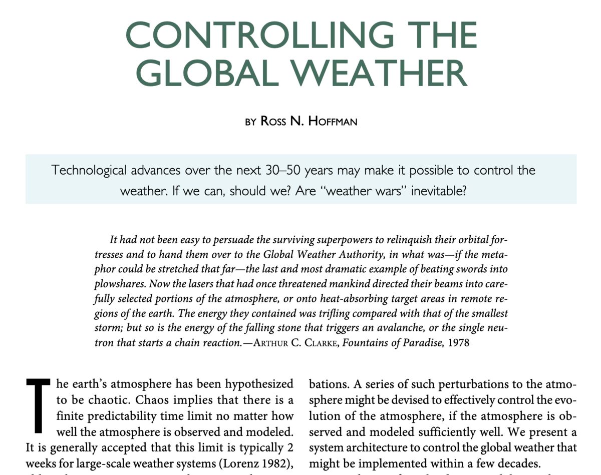  climate change global warming really the global elites and