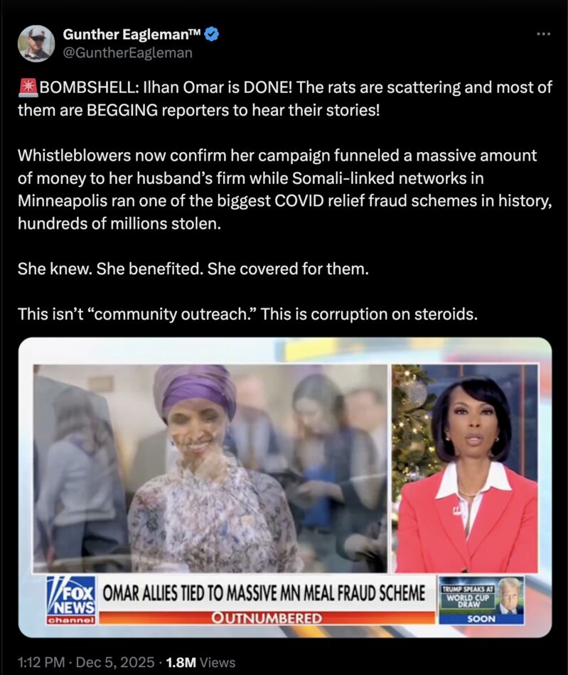 Ilhan Omar's Winery Exposed As Fake Shell For Alleged Money Laundering ...